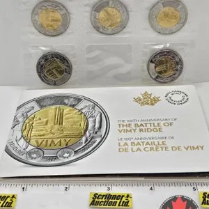RCM Canada 2017 : $2 Circulation Coin : The Battle of Vimy Ridge Five-Coin Pack