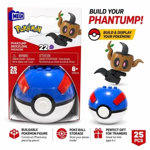 NEW POKEMON MEGA PHANTUMP POKE BALL BUILD SET