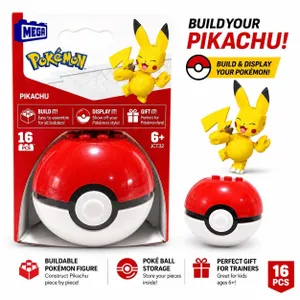 NEW POKEMON MEGA PIKACHU POKE BALL BUILD SET