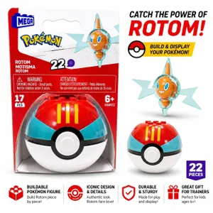 NEW POKEMON MEGA ROTOM POKE BALL BUILD SET