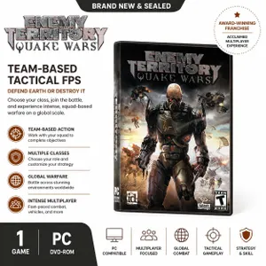 NEW PC DVD-ROM "ENEMY TERRITORY: QUAKE WARS"