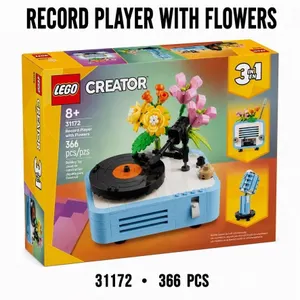 NEW LEGO CREATOR 3 IN 1 RECORD PLAYER WITH