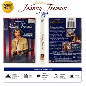 NEW DVD "JOHNNY TREMAIN" DISNEY 1957