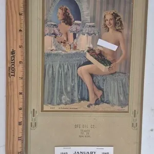 1948 Pin Up Advertising Calendar