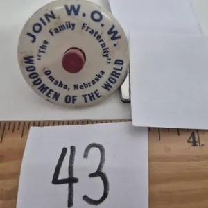 Vintage Advertising Top Wood Spindle