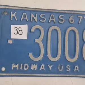 1967 Kansas License Plate