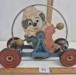 Vintage Pull Toy by Gong Bell Mfg.