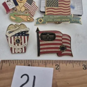 Vintage Lions Club Pinbacks