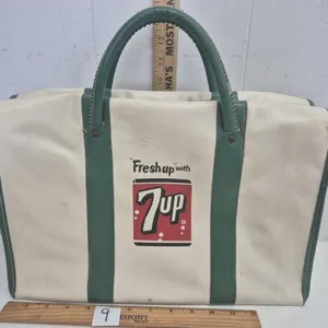 Vintage 7UP Cooler Bag 14X 9 1/2 In.
