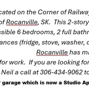 *INFO LOT  *Property is located in Rocanville, SK.