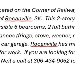 *INFO LOT  *Property is located in Rocanville, SK.