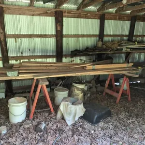 Contents of back shed