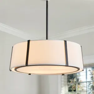 SEALED $110 SHRINE Lighting Drum Chandeliers,...