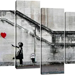 NEW $100 (12"x24", 4 Pcs) Canvas Wall Art
