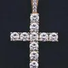New GLD | Diamond Cross Vermeil Pendant - 18k Gold Plated Over 925 Sterling Silver w CZ Stones | Retails for $192!