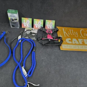 NWT Rope Leash, Harness, Collars, Socks, Muzzle,