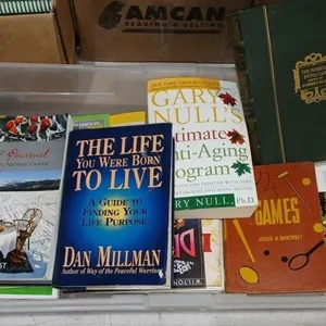 Tote with assorted  Books