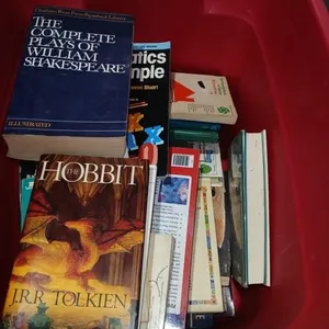 Tote with assorted  Books