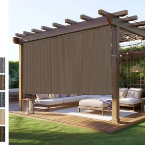NOVINO Outdoor Roller Shade 132x96 Mocha