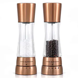 Cole Mason Copper Salt Pepper Mill Set 190mm