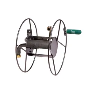 Yard Butler Hose Reel Large Wall-Mount Gray