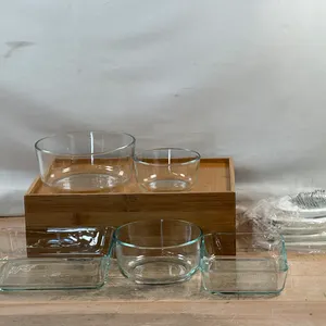 Pyrex®: Ultimate™ 10-Piece Glass Storage Set- Used/ Damaged/ (1) Chipped Container