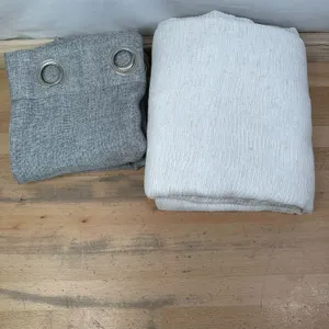 (2) Assorted Curtains Pair - Used/Small Stains