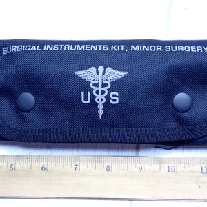 Elite First Aid Military Style Minor Surgery Surgical Instruments Kit Roll Pouch