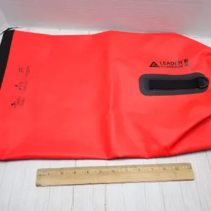 Leader Accessories 15L Waterproof Dry Bag Orange Roll Top Kayak Camping Marine