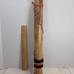 Handmade Cactus Wood Rain Stick Shaker Fabric Wrapped Acoustic Sound Effect 20"
