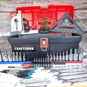 Craftsman Toolbox & Mixed Tool Lot - Pittsburgh, Doyle, Quinn, Diablo, Fiskars