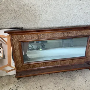 PIER 1 rattan mirror