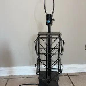 Unusual mid-century metal lamp