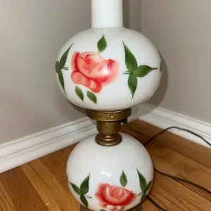 Vintage hurricane lamp