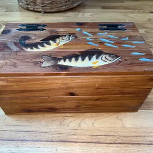 Painted fish box