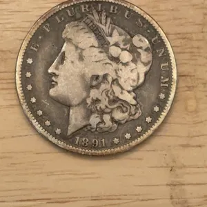 1891 O Morgan Silver Dollar