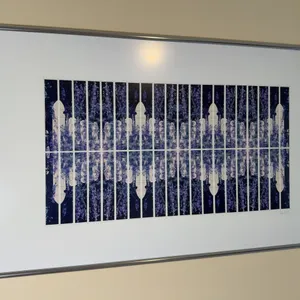 Framed Linear and Mirrored Wall Art Piece