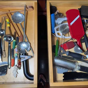 Assortment of Kitchen Tools and Cooking Utensils