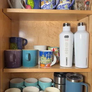 Assortment of Coffee Mugs & Thermoses, Le Creuset, Lennox, Yetti & More