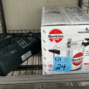 Hawkins 6.5 Litre pressure cooker CL65 new in box, Kitchen Solutions electric knife sharpener