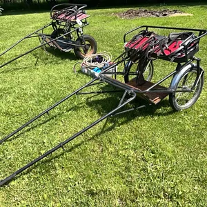 FACTORY BUILT 37"W DOUBLE SEATER DRIVING CART FOR MINIATURE PONIES