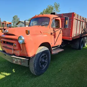 1956 International S-180 Tandem Grain Truck, c/w 16' Wood Box, 3 Stage Hoist, 79,250 miles, VIN 5023 C