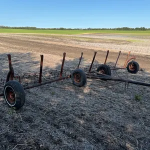 24' Diamond Harrows with 14' Extension Hitch