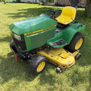 1985 John Deere 425 Garden Tractor W/ Mower And Snowblower