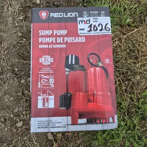 Red Lion RL-SC50V 1/2 HP Sump Pump
 UNRESERVED