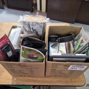 (2) Boxes of CD's & Household Items
 UNRESERVED