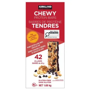 Kirkland Chewy Protein Bars 42 Count