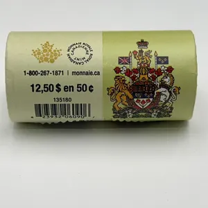 2015 Canada 50 Cents Coin Roll, Sealed