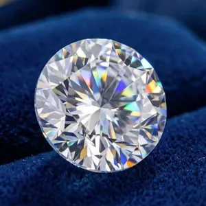 1.0 Carat round cut moissanite loose stone