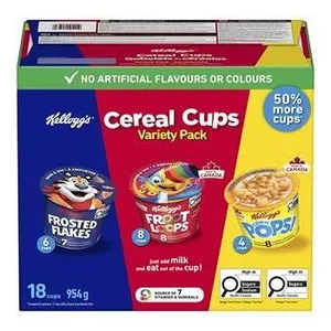 Kellogg's Cereal Cups Variety Pack 18ct